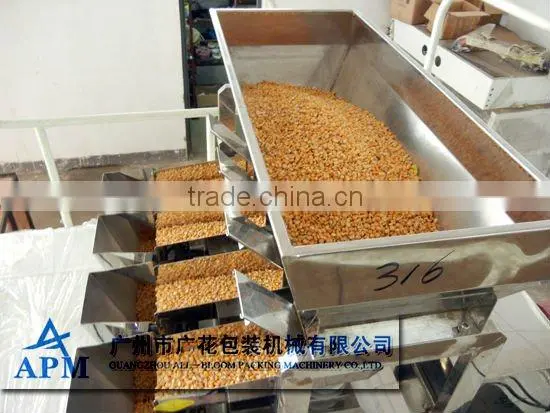 4 heads weigher pistachio package automatic filling and sealing system machine