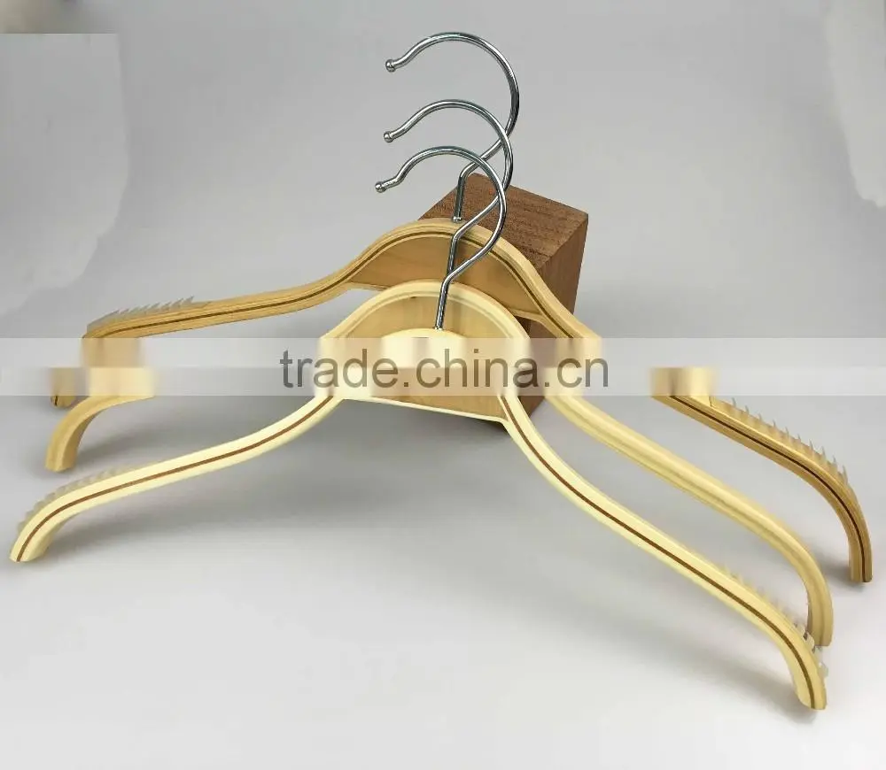 space saving laminated wooden hanger for suit