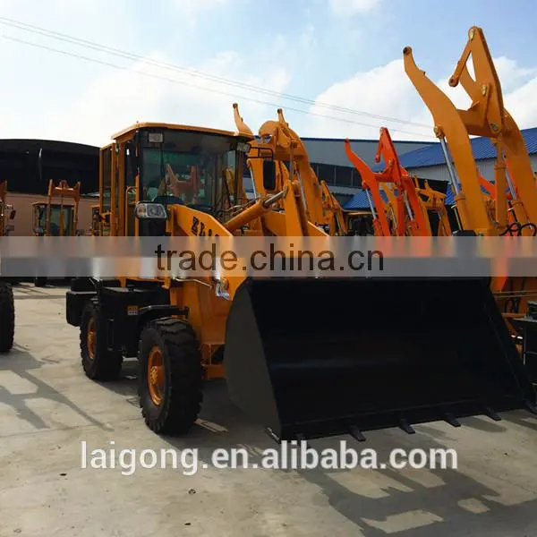 Road construction, 1.8ton chinese mini wheel loader-tractor snow thrower