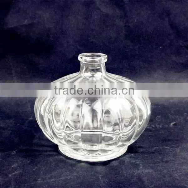wholesale pumpkin shaped empty glass cork reed diffuser glass bottles