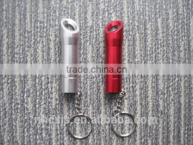 New super bright 3 led keychain flashlight with bottle opener