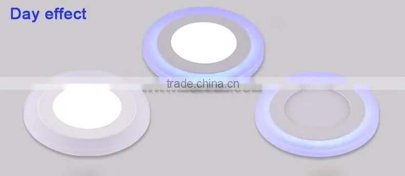 Ultra thin Double Color LED Panel Light 3+2 Blue+White/Warm White Ultrathin square led panel light,led panel ceiling light