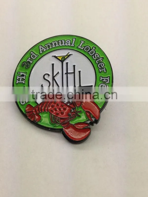 2014 Custom Soft Enamel Metal Badge /Custom Soft Enamel lapel Pins Factory