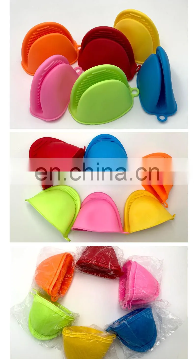 High Quality Kitchen Baking Silicone Heat Insulation Clip Anti Scalding Non Slip Oven Microwave Gloves