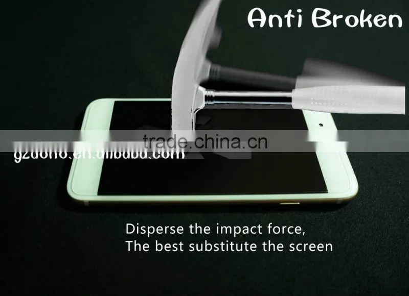 clear gold tempered glass screen protector for iphone5 0.3mm 2.5D shine glass with factory price