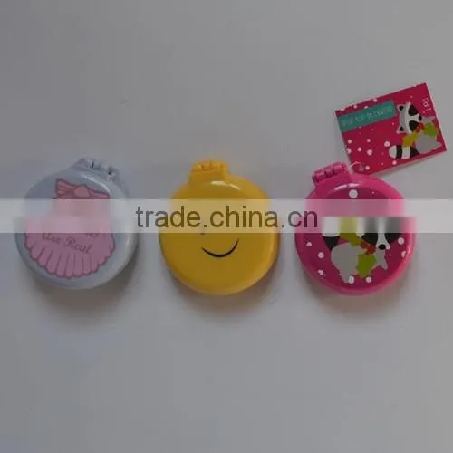 round travel hair brush with mirror