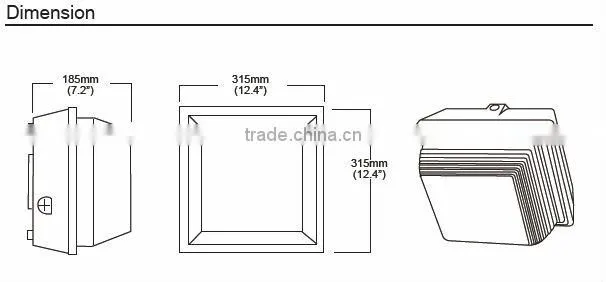 40W, 100-277V, 3500lumen, CRI>80, OSRAM LED canopy light