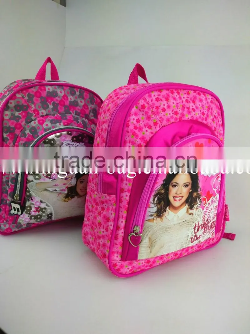printed polyester girl mini backpack