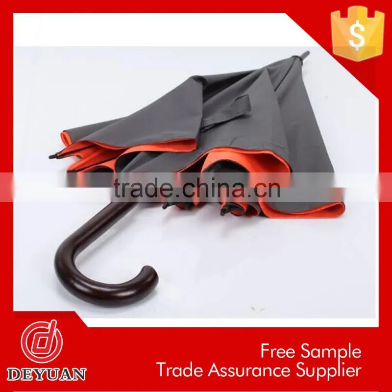 latest fashion dresses custom straight deluxe wooden umbrella