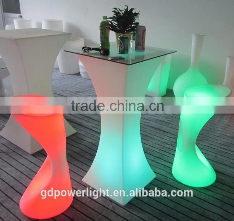 PE Plastic Bar Table with LED light & remote control YXF-4511