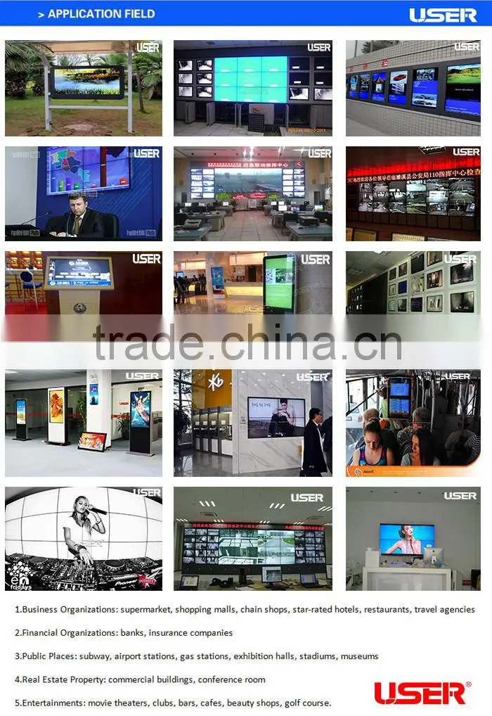 Floor standing touch screen kiosk, all in one PC, 19''/22''/32''/42''