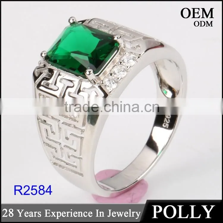 Custom 925 sterling silver jewelry men amethyst rings