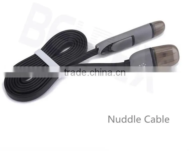 Flat Magnetic Snake 2-in-1 Micro cable