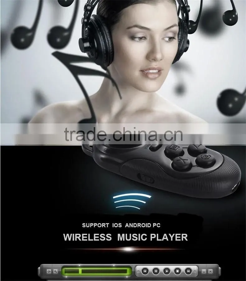 2016 mini bluetooth remote control bluetooth wireless gamepad for Android, remote-control for vr glasses hot sale