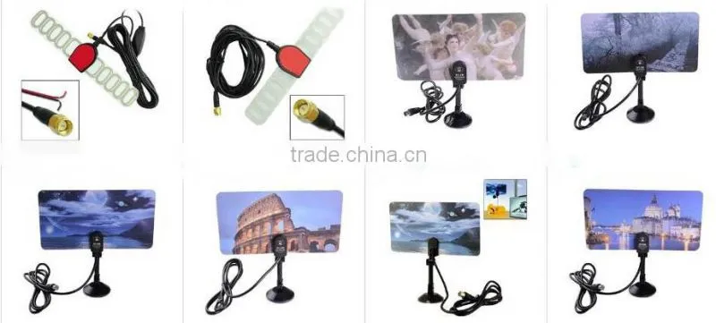 Long range car digital dvb-t2 with double antenna 1080p hd