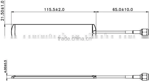 2400-2483MHz WIFI Direct Antenna WIFI External Outdoor Antenna with 3M Sticky and SMA Connector