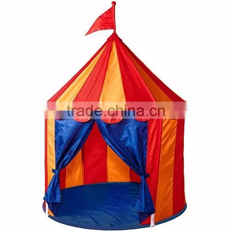 Children's Indoor Play House Outdoor Castle Tent Portable Baby Kids Folding Circus Tent