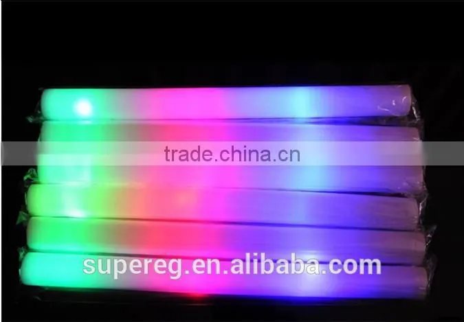 Flash toy multi color flash light toy led foam stick led foam baton glow stick for wedding party concert props
