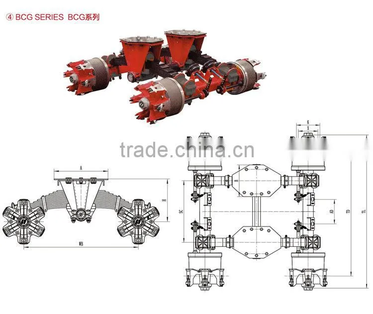 bpw 40t spoke bogie for trucks & trailers