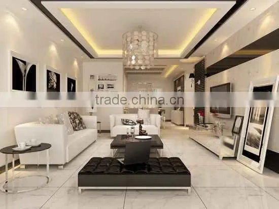 800*800 inkjet polished glazed white marble tile floor ceramic tiles
