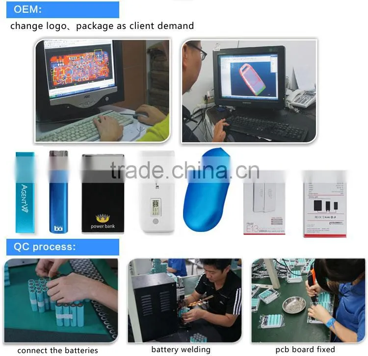 import mobile phone accessories wholesale Oem power bank with led charge indicator