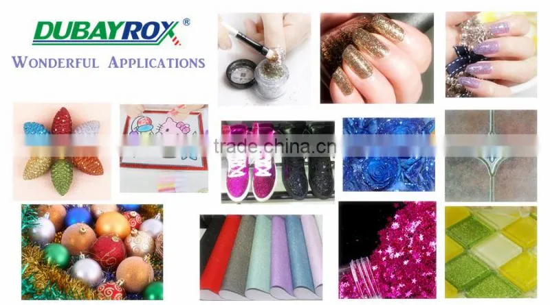 Environment-Friendly Blue Glitter Powder Used in Toys Manufacture