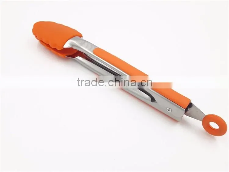 Stainless steel tongs with standing feet