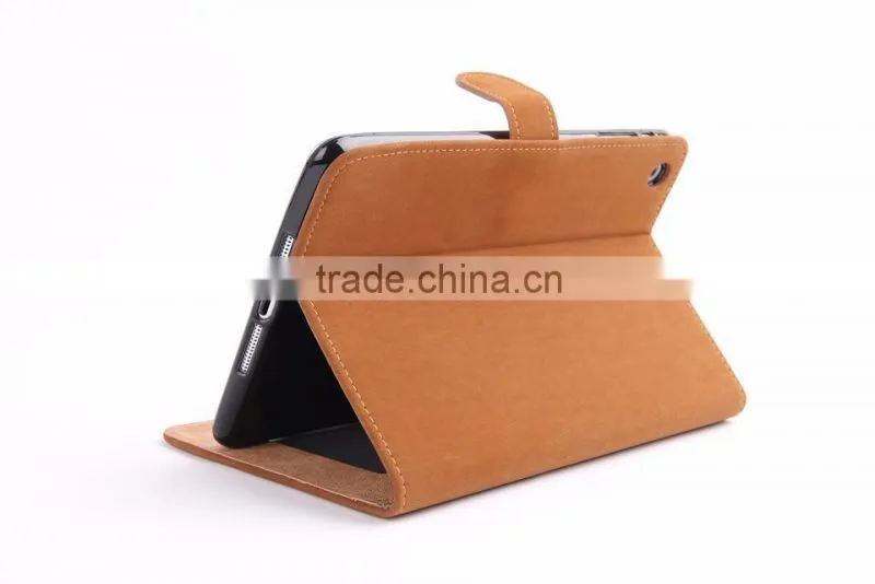 Squirrel Design Sleep Function Leather Case For iPad Mini Wallet Leather Stand Case With Card Slots For iPad Mini 1/2/3 TB-0318