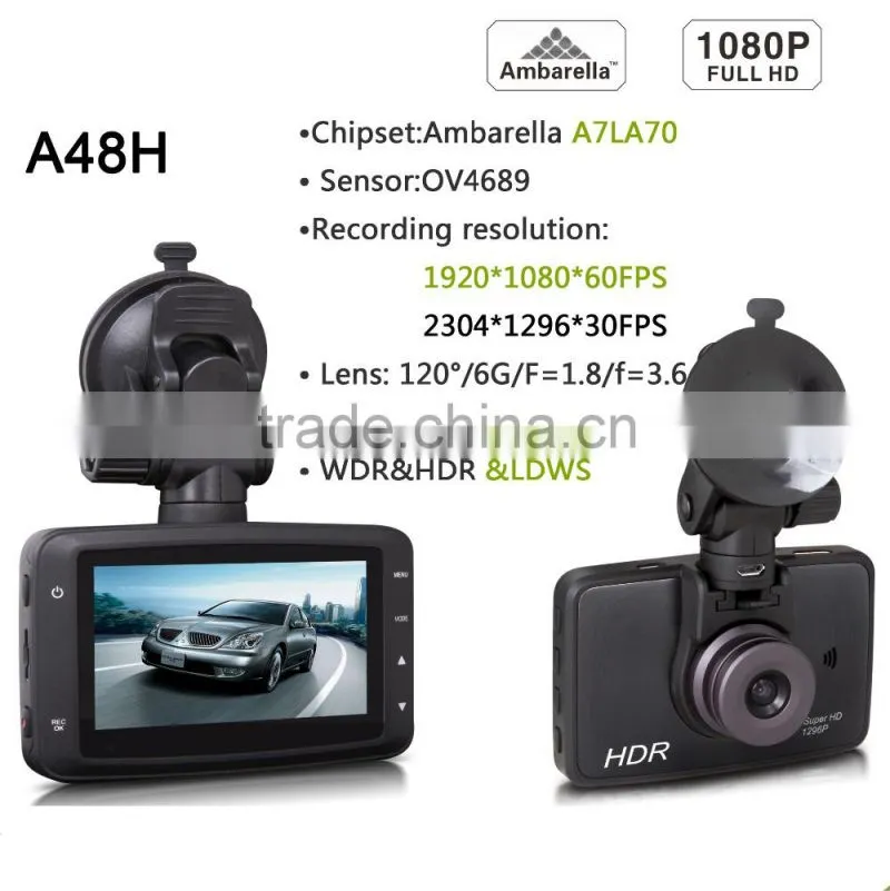 2015 Mini ambarella A7 chip 3.0'' LCD 1080P Full HD H.264 Car Black Box HD 1080p Car Dash Camera