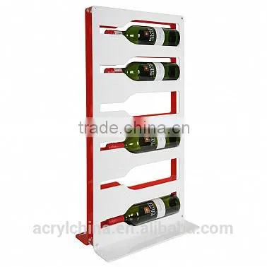 Modern acrylic wine rack for up to 6 bottles