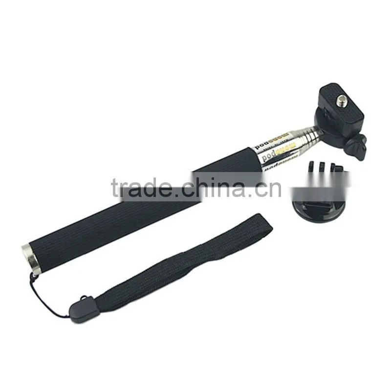 GP55 Camera Accessories Camera Self Stick Monopod for Handheld Extendable Pole Monopod with Adapter Mount