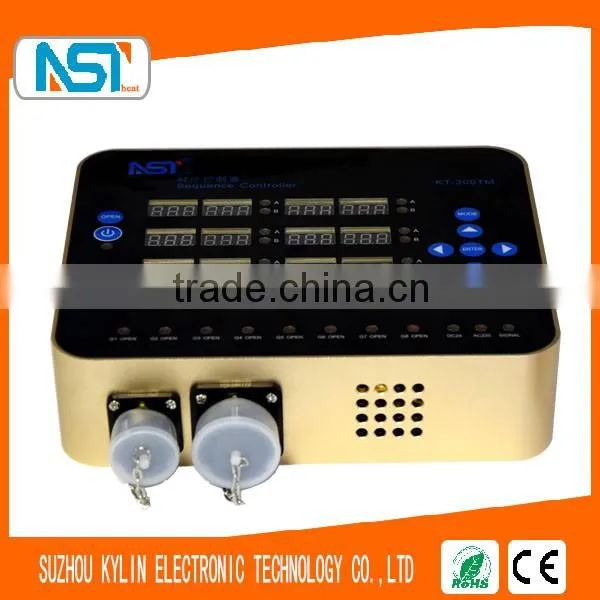 8 Zones high precision time sequence controller for hot runner valve gate