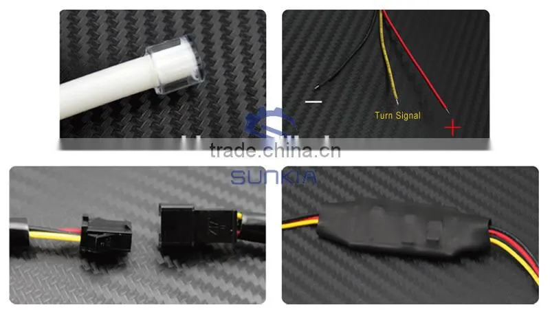 30cm 45cm 60cm 85cm Dual Color Yellow White Auto Flexible Led Drl daytime running light