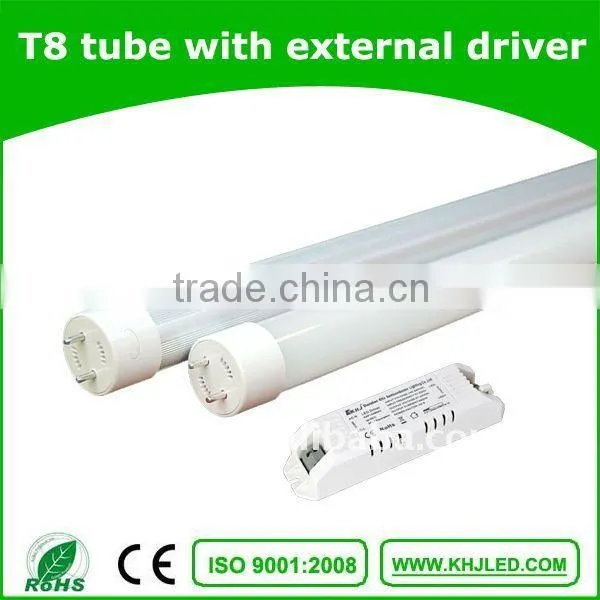 energy saving 5ft 2000lm smd led tube light with external constant current driver