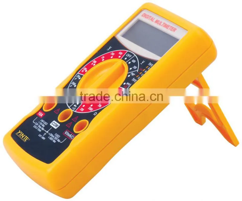China original manufactuer Lifetime warranty New ABS handled multifunction LCD digital multimeter with CE approved