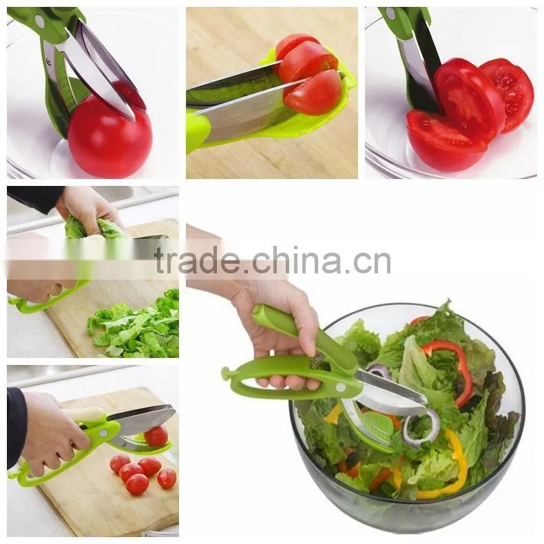 vegetable salad scissors tomato cutter hot sell Kitchen scissors
