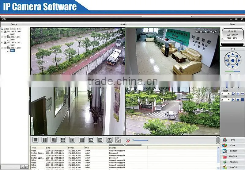 Colin high quality resolution cctv camera video driver cctv box camera security camera system
