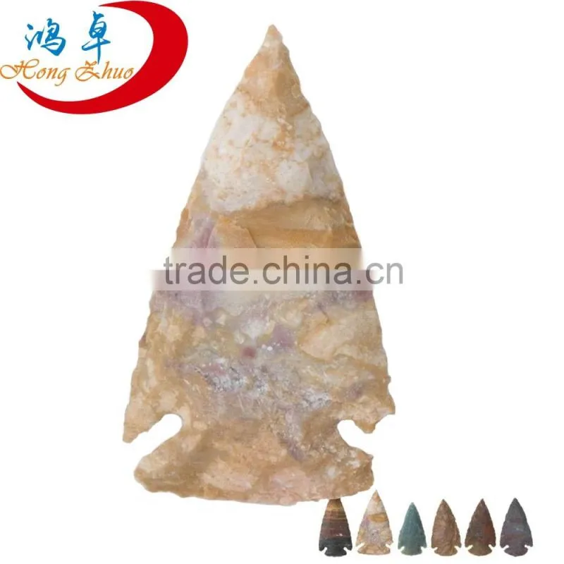Wholesale Agate Stone Spearhead Arrowhead Point Pendant