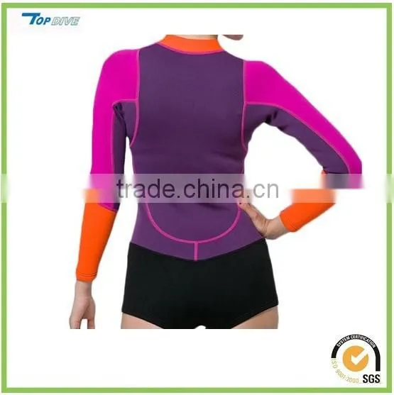 neoprene Swimsuit for Women Long Sleeve Swimming T-Shirt