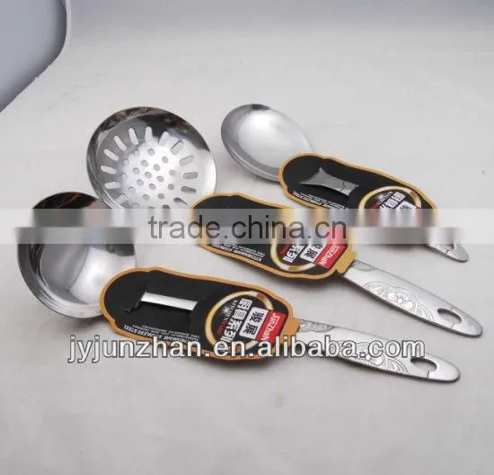 stainless steel skimmer with SS handle with rose on and low price