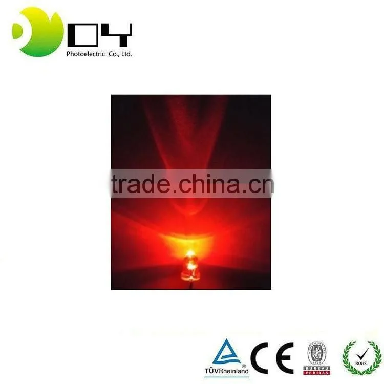 Made In China High Brightness 5mm LED diode oval round stawhat in many colors LED diode