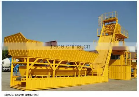 high quality CE certified foundation free concrete batching plant
