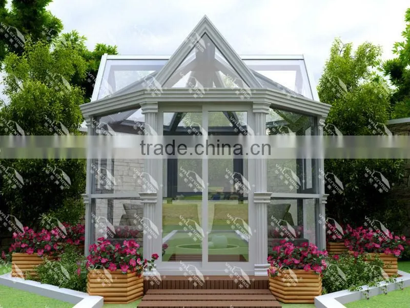 Polygon luxury glass room/sun room/sunshine room/greenhouse with aluminum alloy