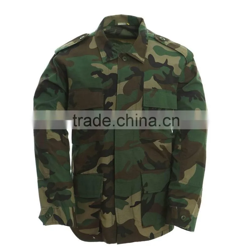 Wholesale woodland camouflage bdu military uniform