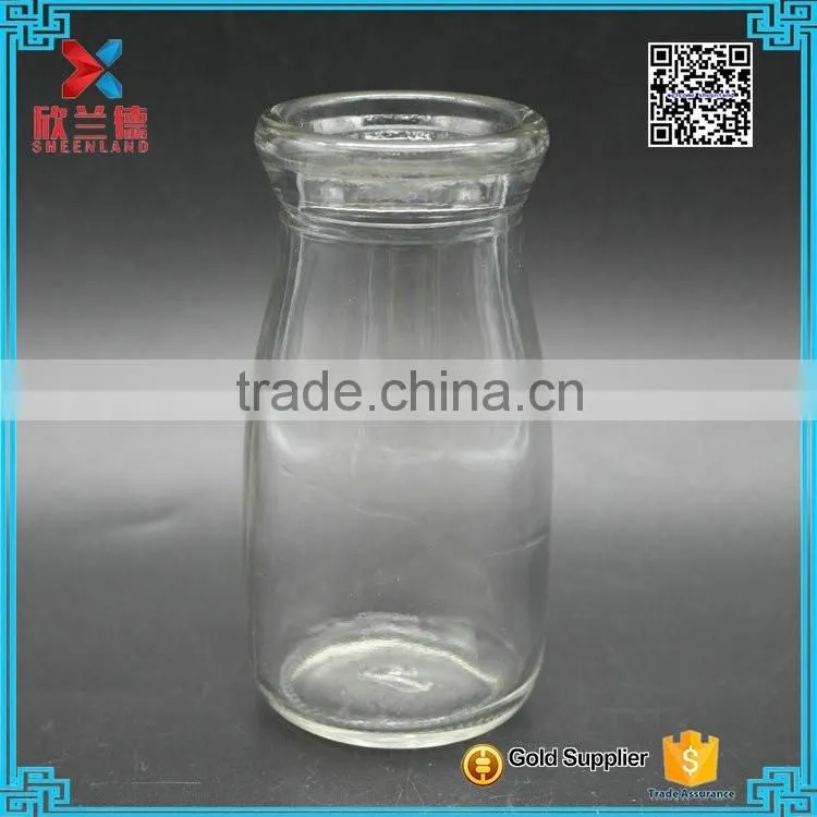 100ML clear round bottle for milk