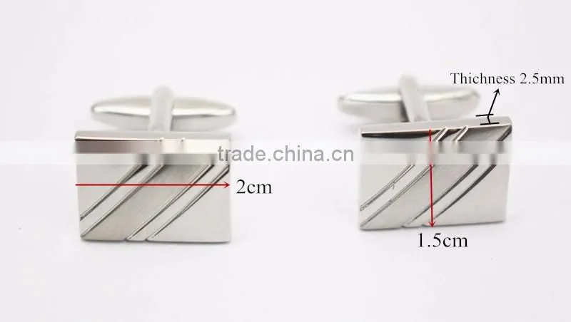 Factory Make Custom Engraved Logo Cufflink
