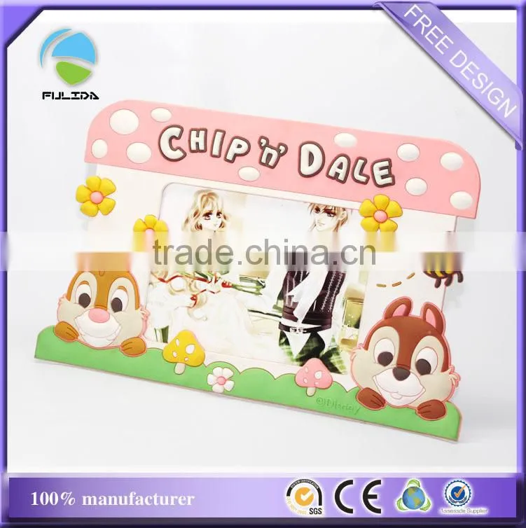 rubber plastic Children's painting graffiti fridge magnet photo frame