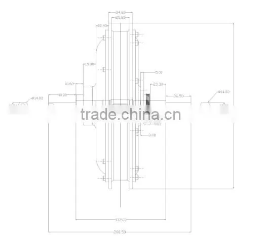 electric bike kit 1000W for rear wheel