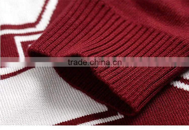 The new 2015 Korean version autumn men sweater for digital design tight sweater
