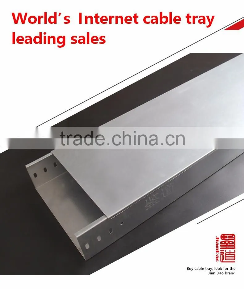 ISO Q235 GI Galvanized steel cable tray wire trunking